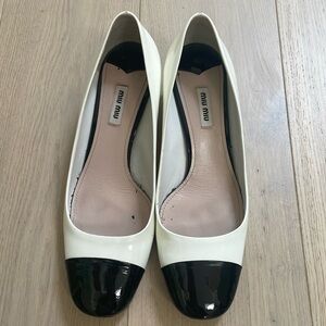 Miu Miu size 10 rhinestone kitten heels